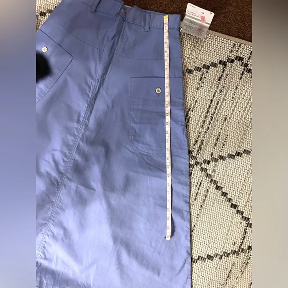 Vintage NWT Cheryl Tiegs Chic A-Line Blue Skirt - Picture 7 of 7
